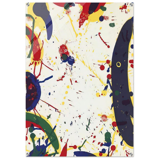 Blue Bones - Sam Francis Acrylic Print - 70x100 cm / 28x40″ inches