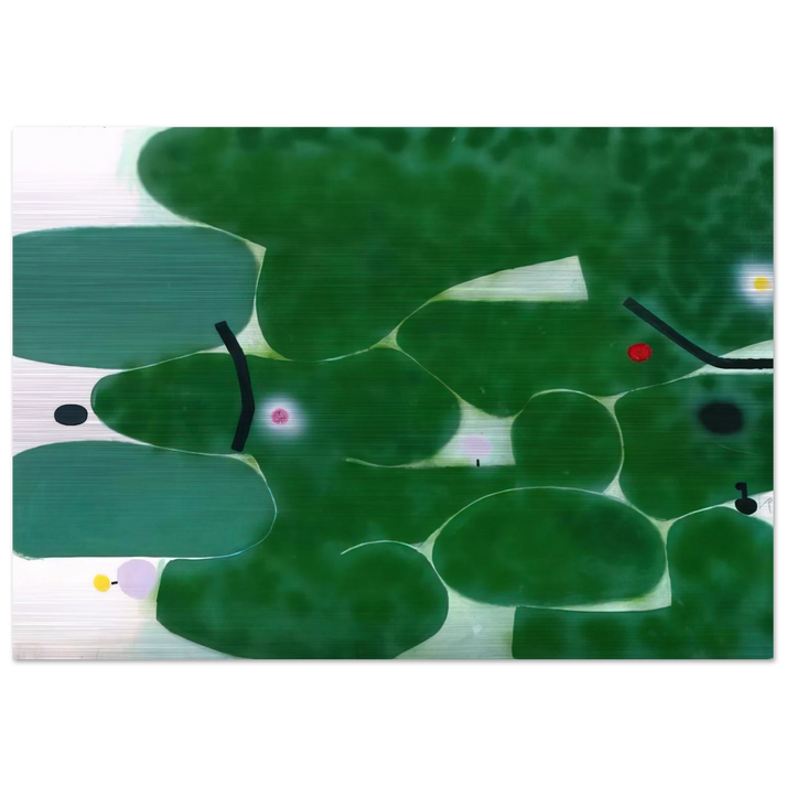 THE GREEN EARTH 1980 - Victor Pasmore Brushed Aluminum Print - 70x100 cm / 28x40 inches | Victor Pasmore Aluminum Print | Victor Pasmore Prints