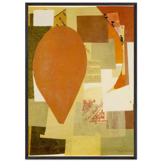 PINO ANTONI 1934 - Kurt Schwitters Framed Art Print – Black Wooden Frame - Default Title - -Framed Art Print