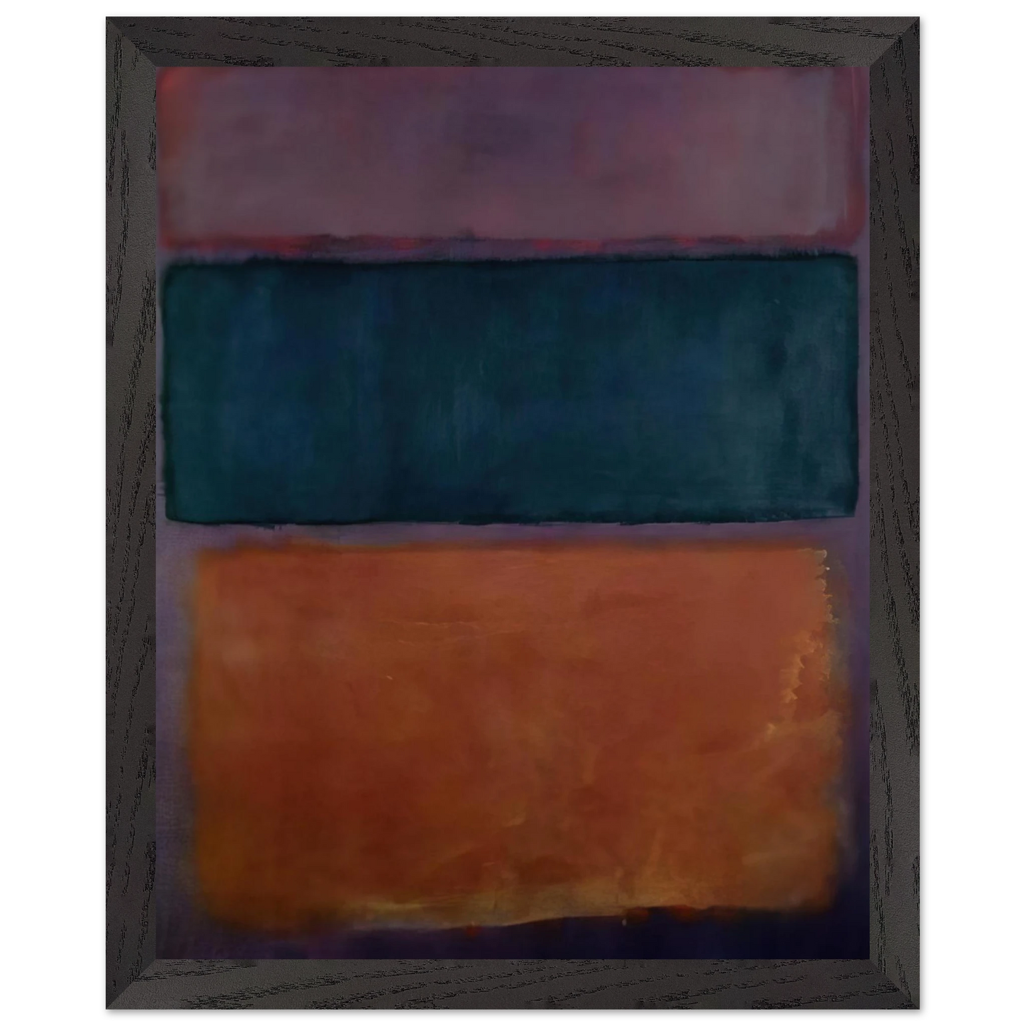 Helen Frankenthaler - Untitled - 1963 Wall art - 40x50 cm / 16x20 inches - Premium Wooden Framed Poster With Fine Art Paper - Black frame