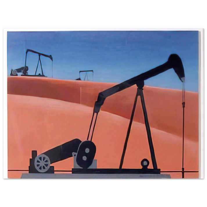 Clarence Holbrook Carter - Oil Well - 1979  75x100 cm / 30x40inches Fine Art Poster