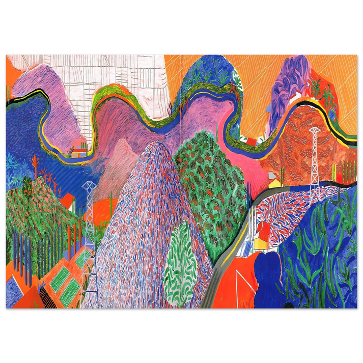 David Hockney - David Hockney Wall art - 30x40 cm / 12x16 inches - Premium Wooden Framed Poster With Fine Art Paper-canvas - Black frame