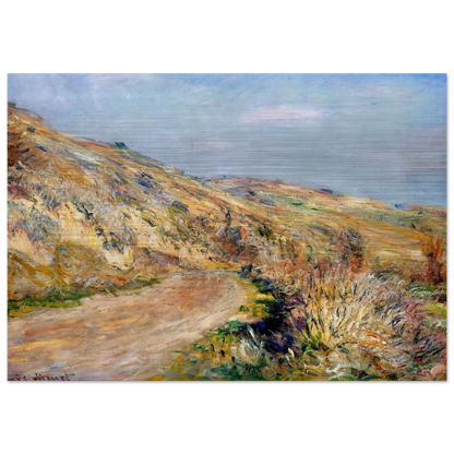 The Road to Giverny - claude monet Brushed Aluminum Print - 70x100 cm / 28x40 inches | claude monet Aluminum Print | claude monet Prints