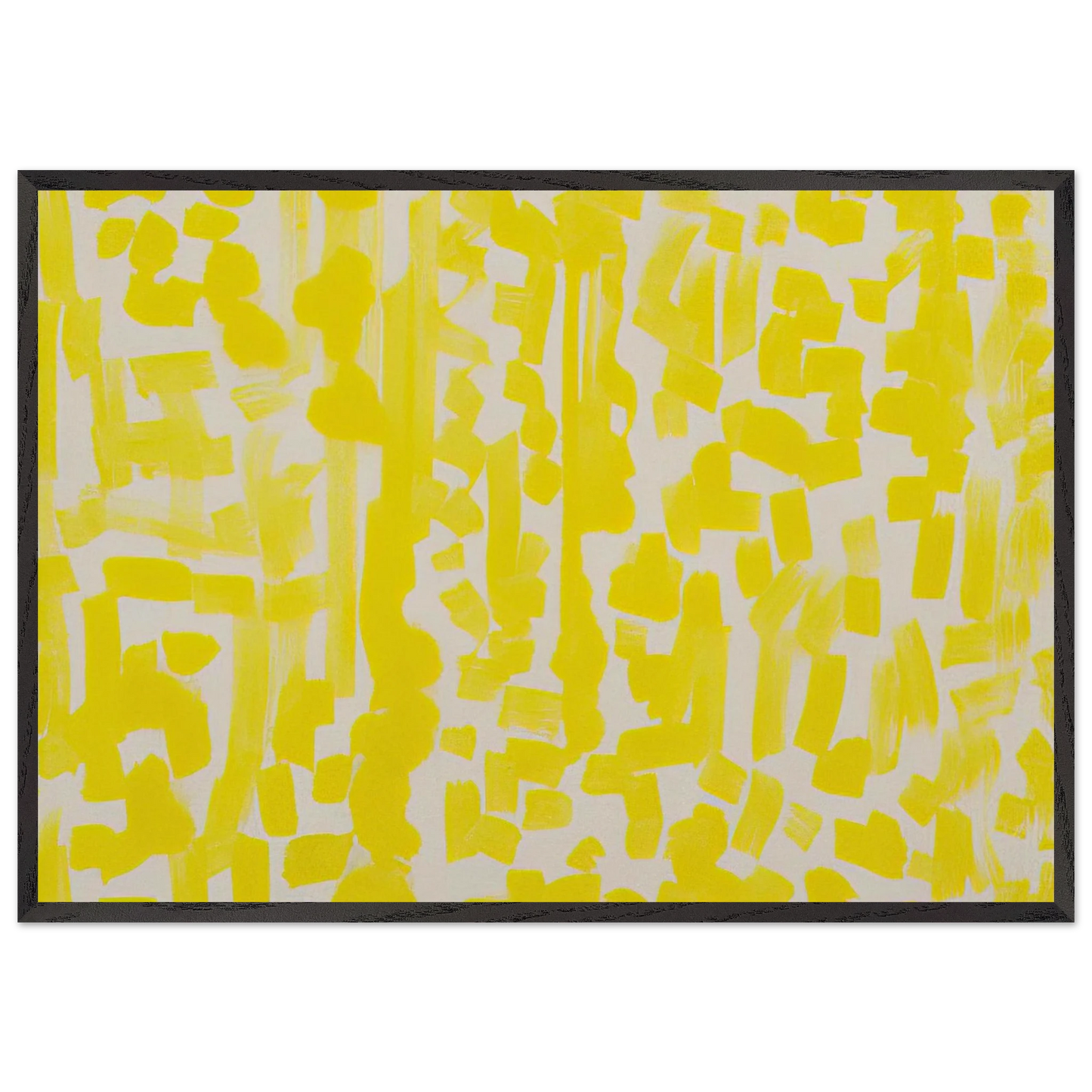 Yellow Painting - 1949 - Ad Reinhardt Framed Art Print – Black Wooden Frame - Default Title - -Framed Art Print