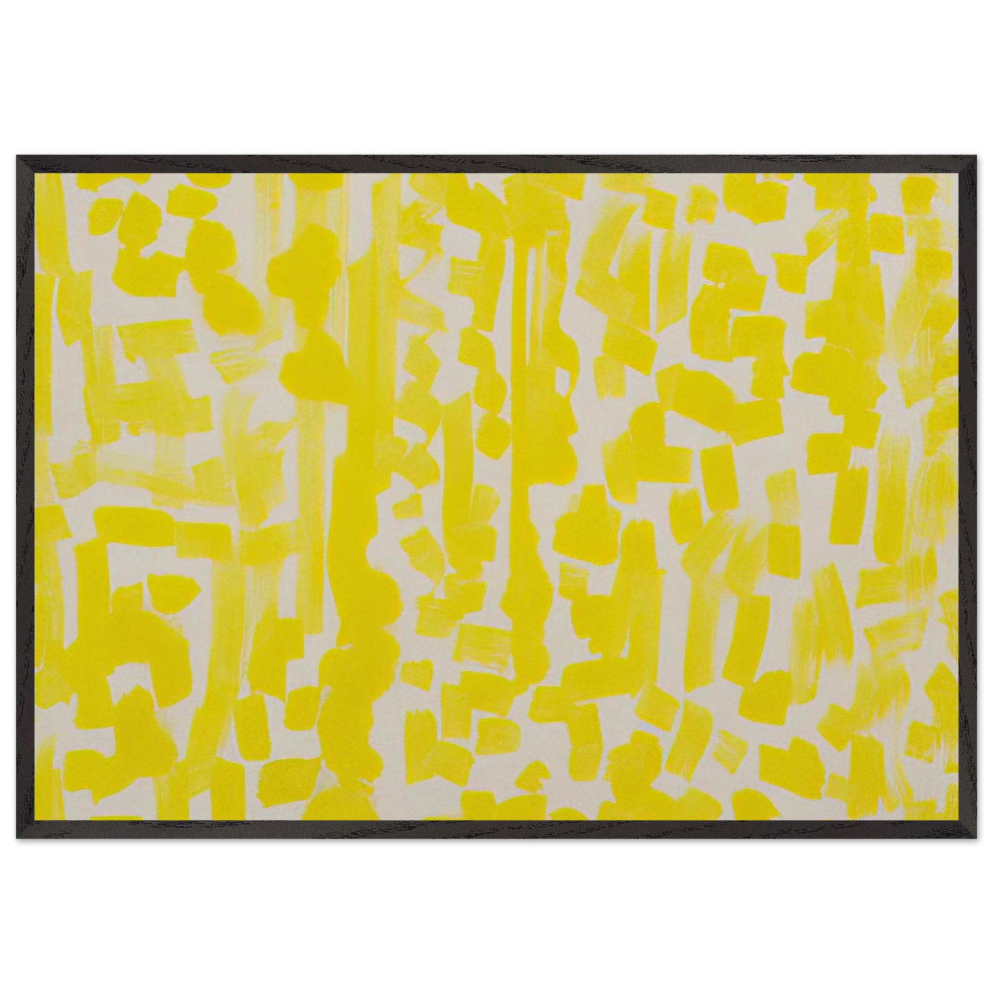 Yellow Painting - 1949 - Ad Reinhardt Framed Art Print – Black Wooden Frame - Default Title - -Framed Art Print