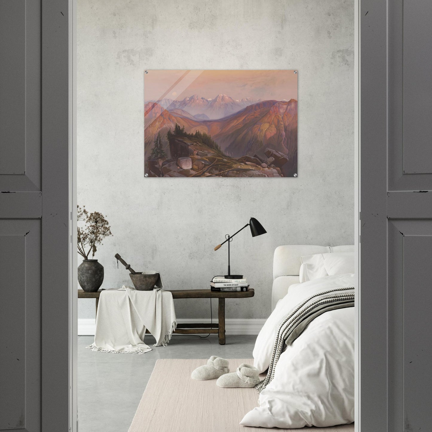 Lower Yellowstone Range - Thomas Moran Acrylic Print - 70x100 cm / 28x40″ inches