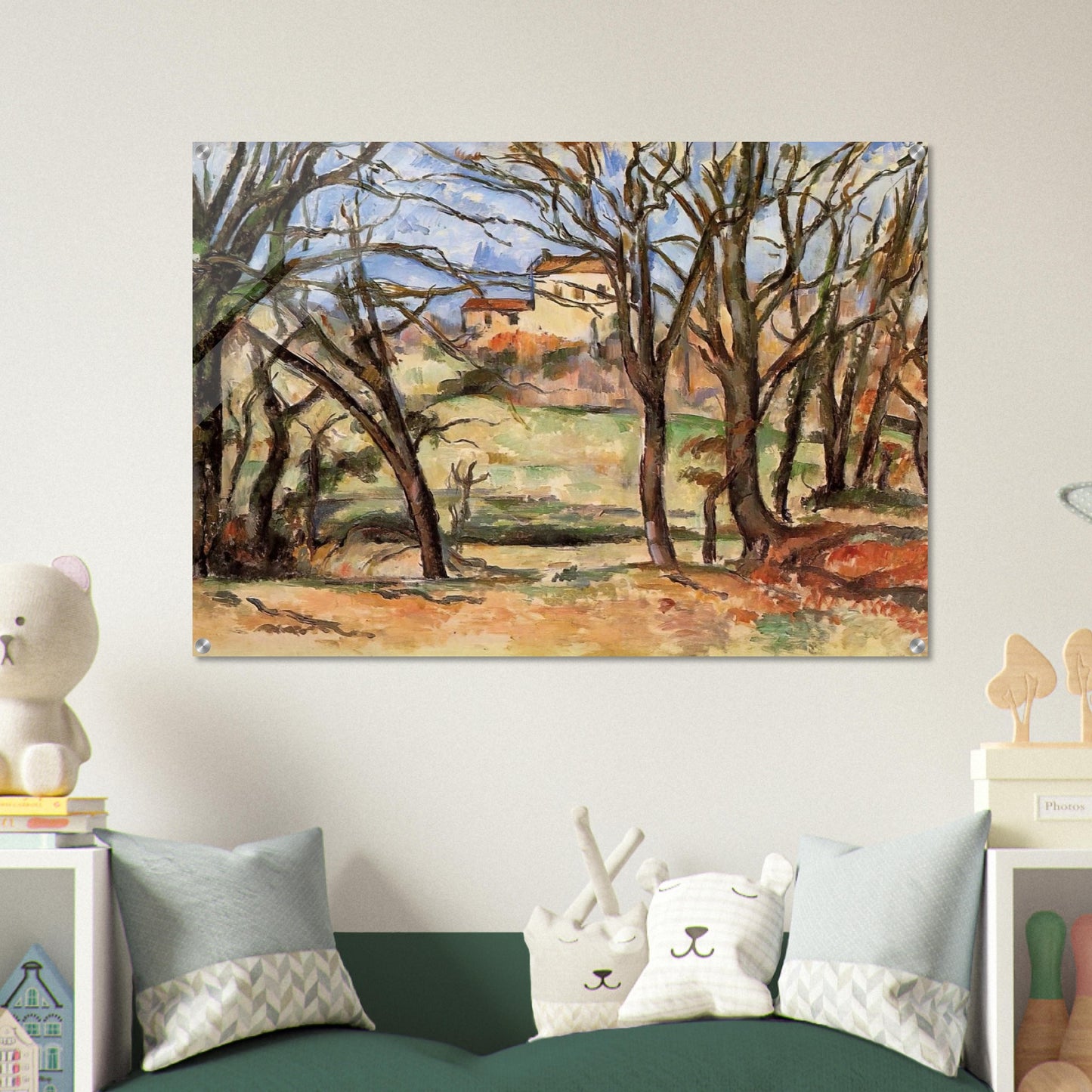 House behind Trees on the Road to Tholonet - Paul Cézanne Acrylic Print - 70x100 cm / 28x40″ inches