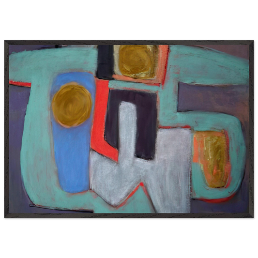 Flight - 2009 United States - Will Barnet Framed Art Print – Black Wooden Frame - Default Title - -Framed Art Print