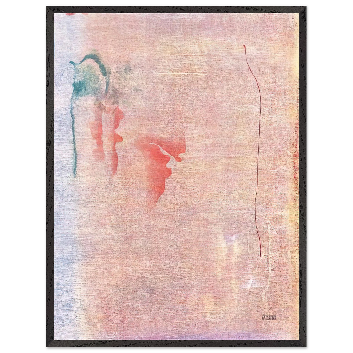 Helen Frankenthaler - Cedar Hill - 1983 Wall art - 21x29.7 cm / 8x12" - Premium Wooden Framed Poster With Fine Art Paper - White frame