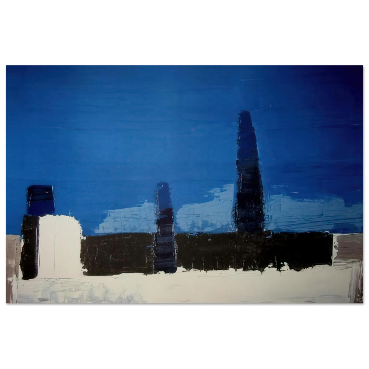 Nicolas de Stael - Fiesole - 1953 Fine Art Poster - 40x60 cm / 16x24 inches