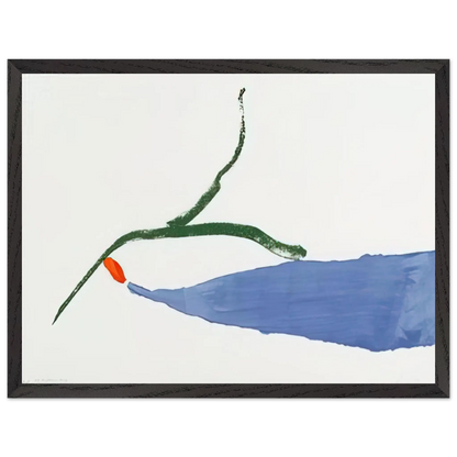 Helen Frankenthaler - A Little Zen - 1970 Wall art - 27x35 cm / 11x14 Inches - Premium Wooden Framed Poster With Fine Art Paper - White frame