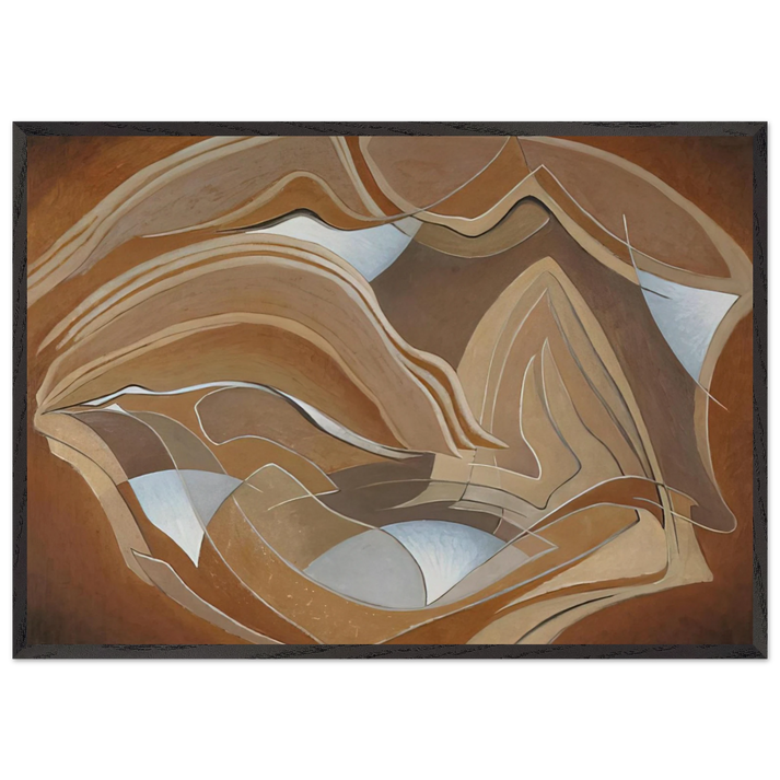 Nature Rhythms - 1950 - Lawren Harris 70x100 cm / 28x40 inches Framed Art Print – Black Wooden Frame