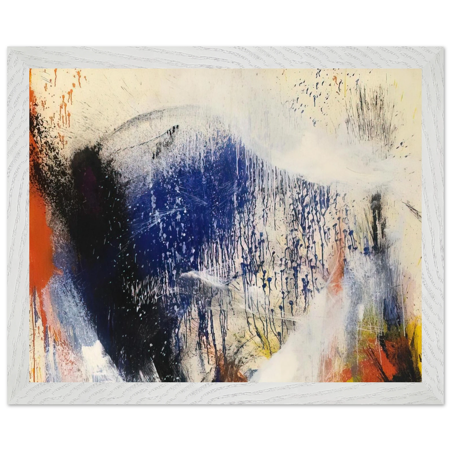 Helen Frankenthaler - Untitled - 1960 Wall art - 50x70 cm / 20x28 inches - Premium Wooden Framed Poster With Fine Art Paper - Wood frame