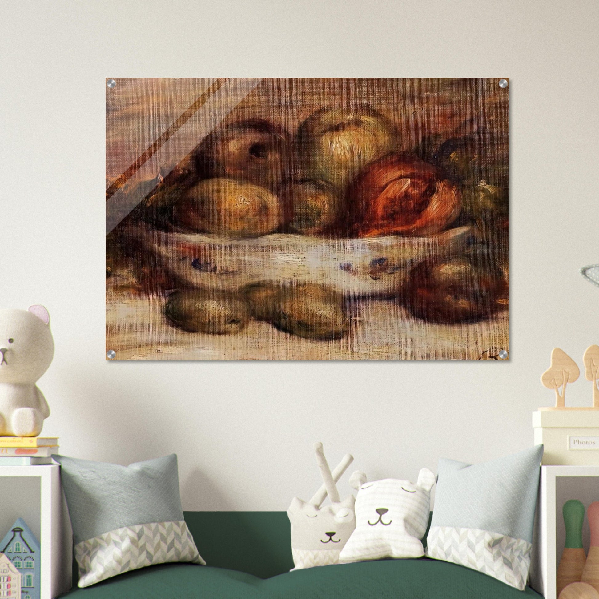 Still Life with Fruit - Pierre-Auguste Renoir Acrylic Print - 70x100 cm / 28x40″ inches
