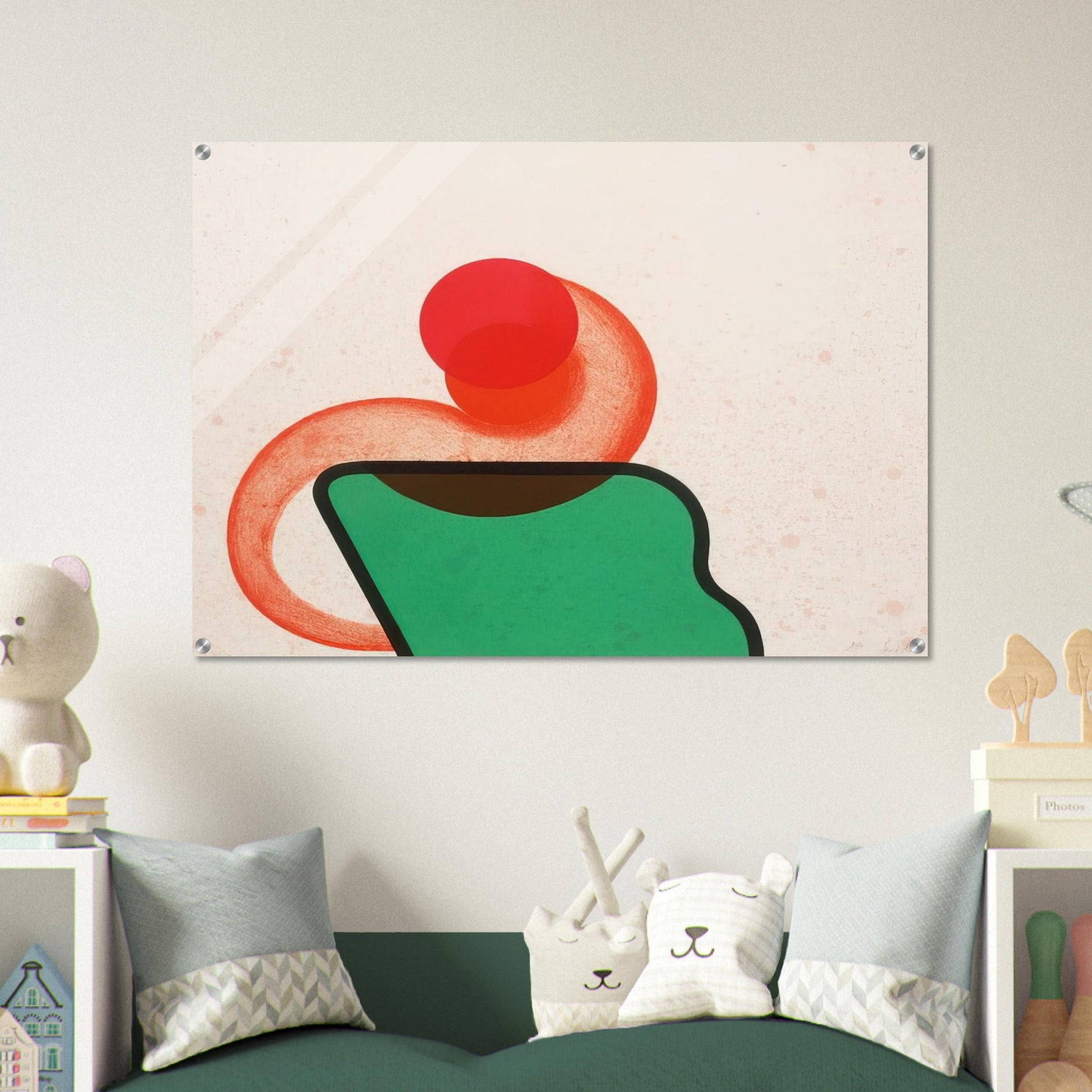 Bedroom - 1968 - Howard Hodgkin Acrylic Print - 70x100 cm / 28x40″ inches | Howard Hodgkin Wall Art | Howard Hodgkin Prints