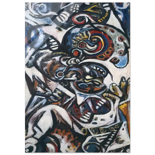 BIRTH - Jackson Pollock Acrylic Print - 70x100 cm / 28x40″ inches