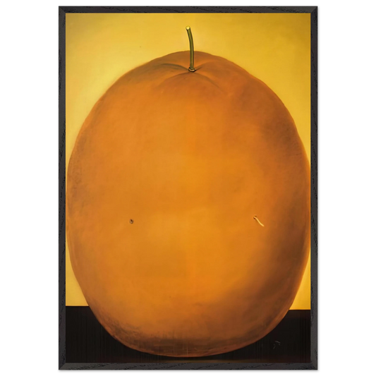 ORANGE - Fernando Botero Framed Art Print – Black Wooden Frame - Default Title - -Framed Art Print