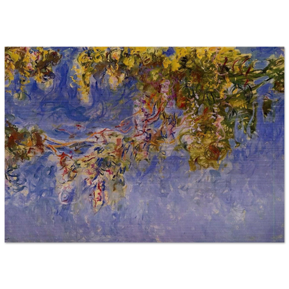 Wisteria - claude monet Brushed Aluminum Print - 70x100 cm / 28x40 inches | claude monet Aluminum Print | claude monet Prints