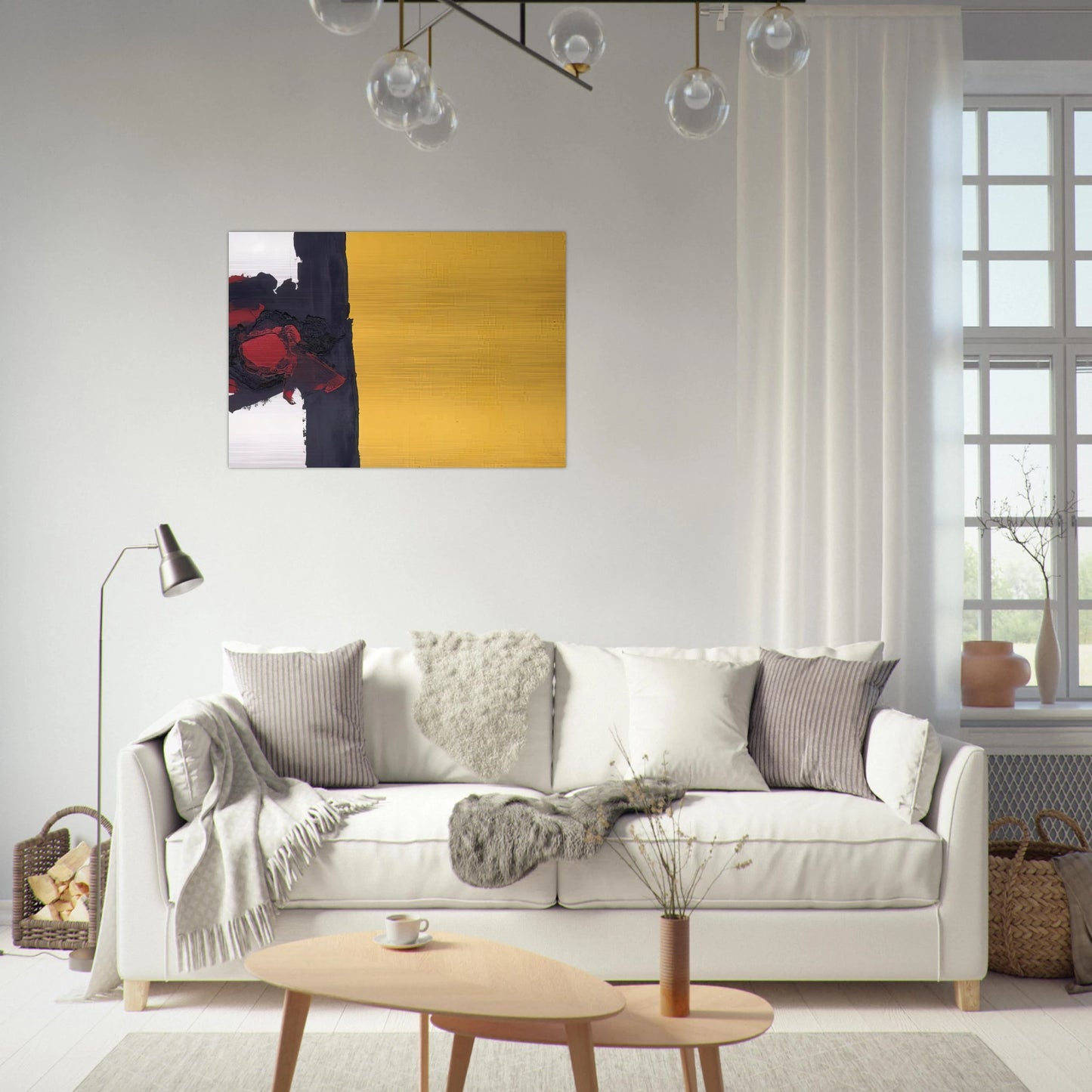 471 - Luis Feito Brushed Aluminum Print - 70x100 cm / 28x40 inches | Luis Feito Aluminum Print | Luis Feito Prints