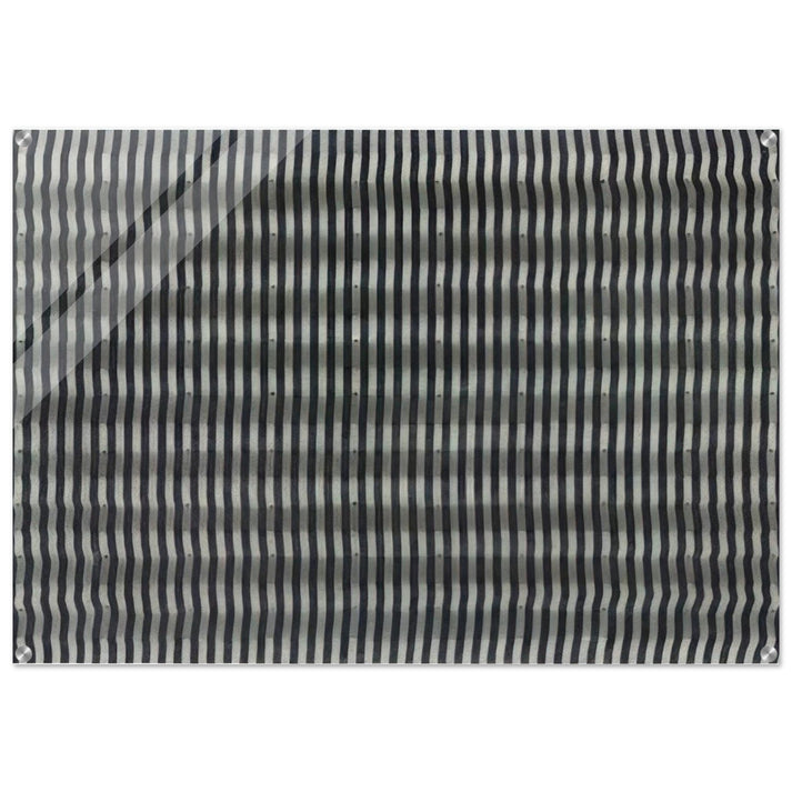 Untitled Striped Surface - 1961 - Enrico Castellani Acrylic Print - 70x100 cm / 28x40″ inches