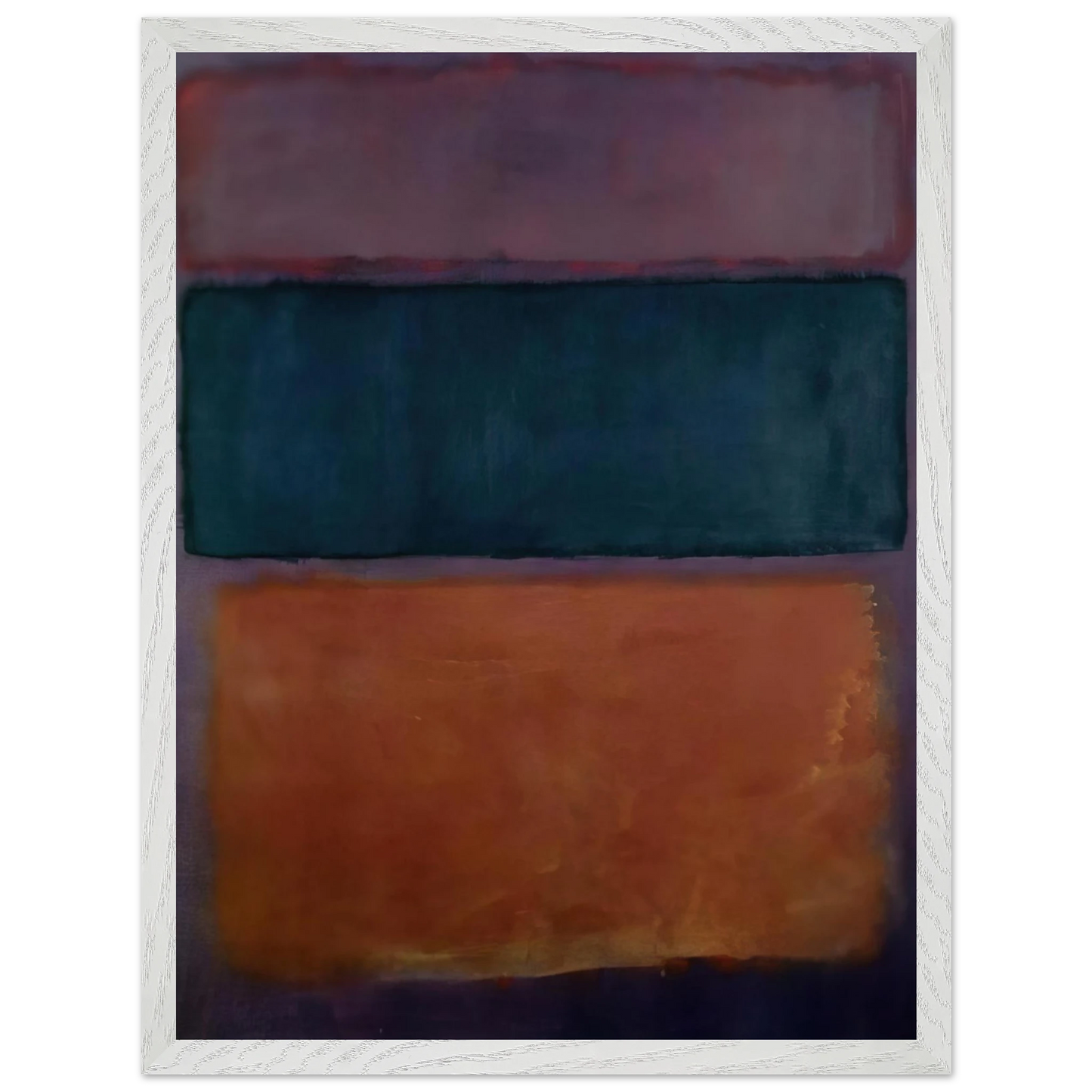 Helen Frankenthaler - Untitled - 1963 Wall art - A1 (59.4 x 84.1  cm) - Premium Wooden Framed Poster With Fine Art Paper - Black frame