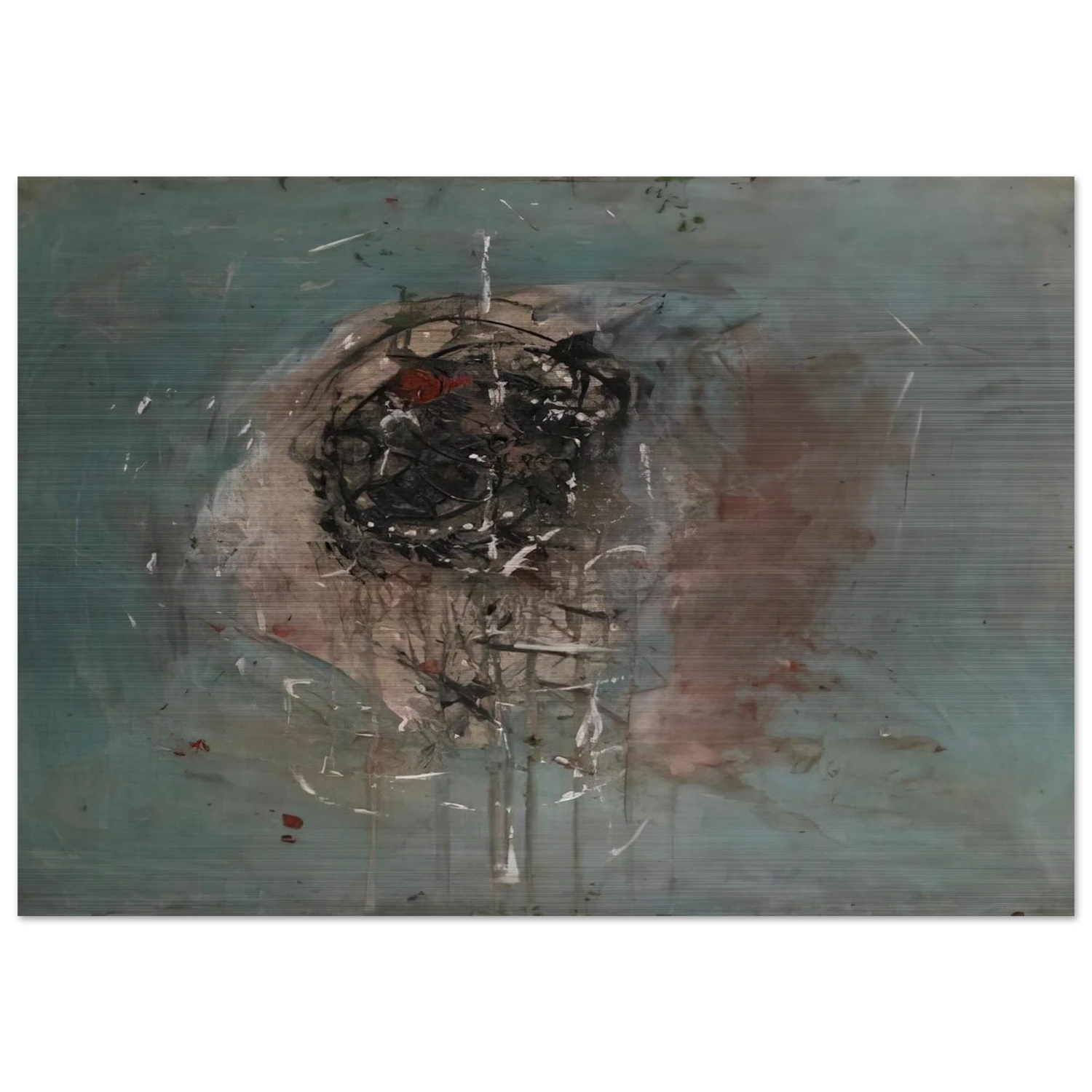 Composition - 1948 - Wols Brushed Aluminum Print - 70x100 cm / 28x40 inches | Wols Aluminum Print | Wols Prints