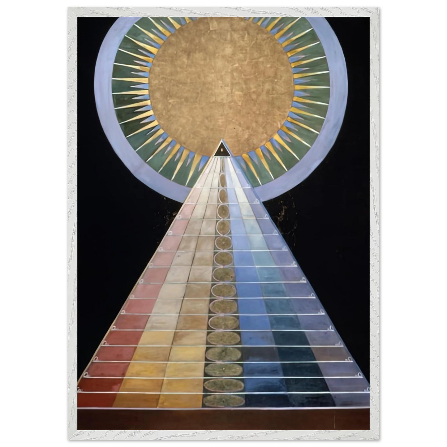 Hilma af Klint - ALTAR PAINTING 1915 Wall art - 50x70 cm / 20x28 Inches - Premium Wooden Framed Poster With Fine Art Paper - Wood frame