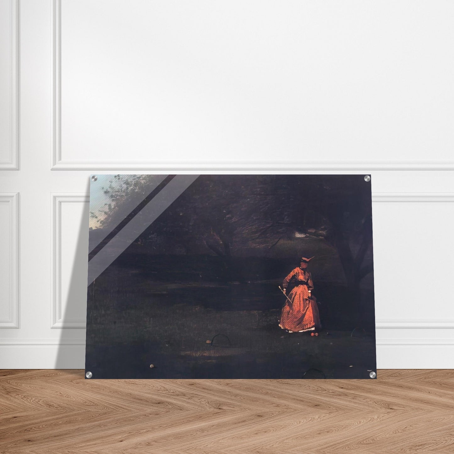 CROQUET PLAYERS 1 - Winslow Homer Acrylic Print - 70x100 cm / 28x40″ inches | Winslow Homer Wall Art | Winslow Homer Prints