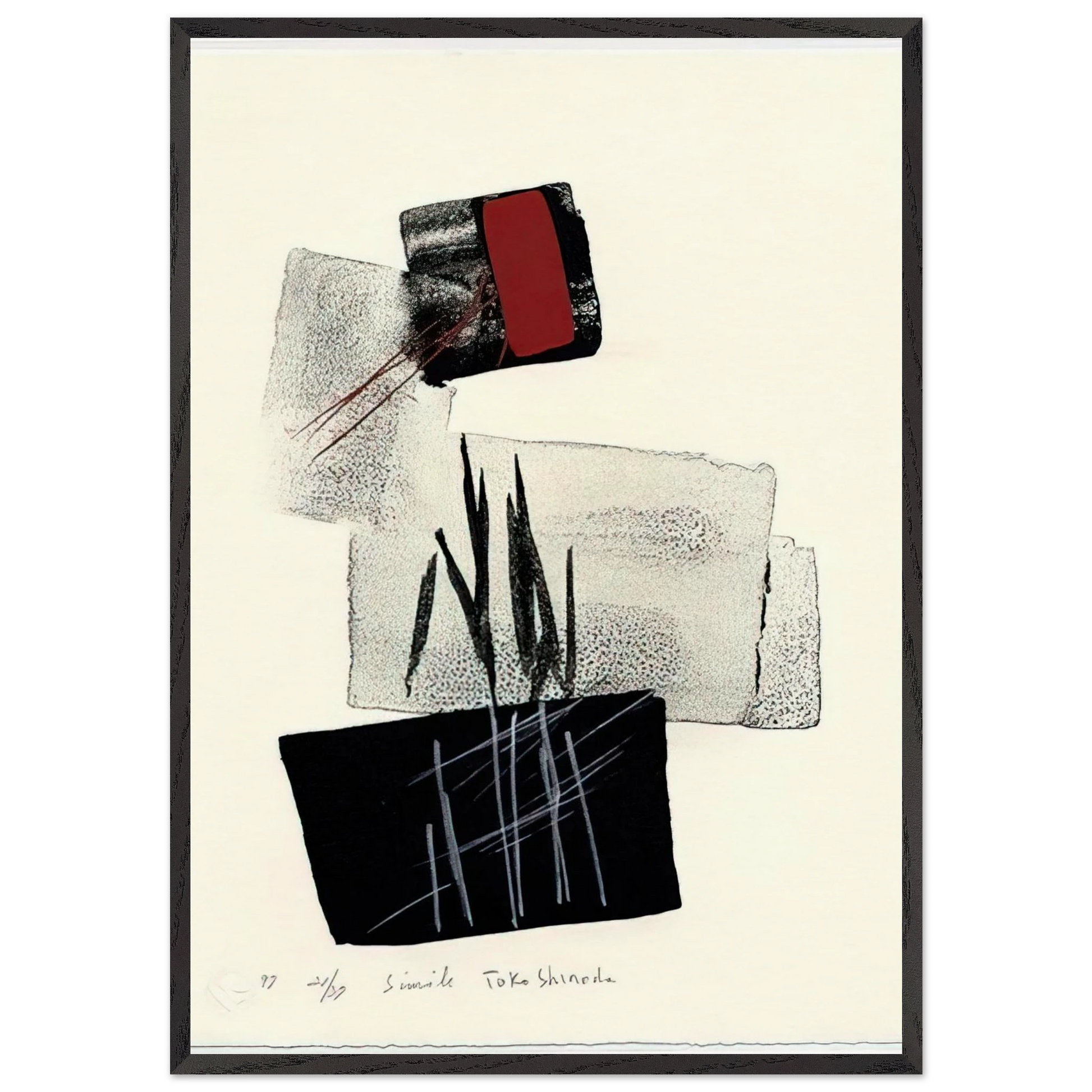 Simile - 1997 - Toko Shinoda Framed Art Print – Black Wooden Frame - Default Title - -Framed Art Print