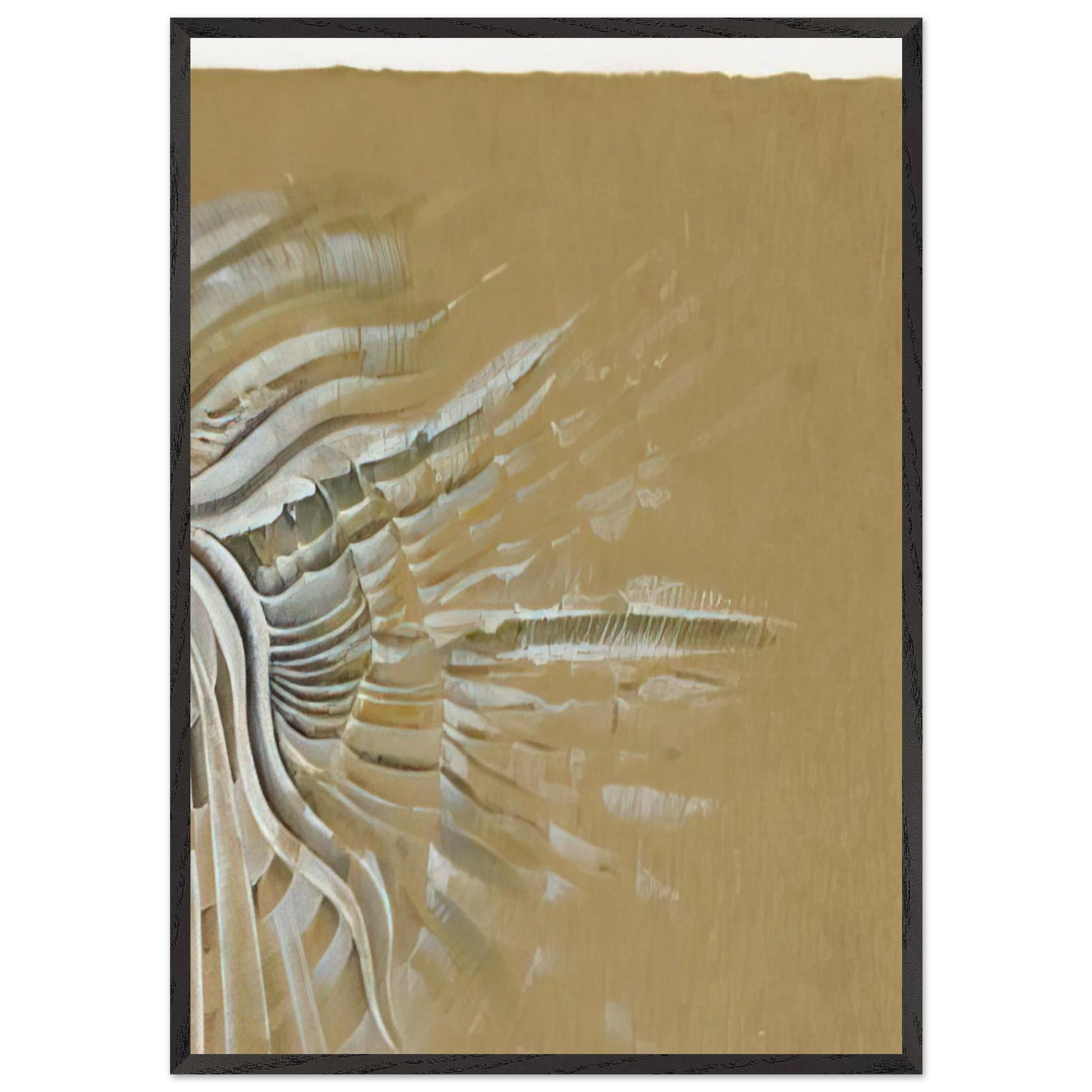 UNTITLED 1982 N1 - Lee Bontecou Framed Art Print – Black Wooden Frame - Default Title - -Framed Art Print