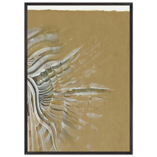 UNTITLED 1982 N1 - Lee Bontecou Framed Art Print – Black Wooden Frame - Default Title - -Framed Art Print