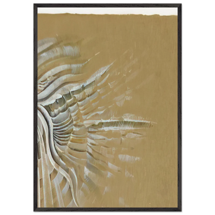 UNTITLED 1982 N1 - Lee Bontecou 70x100 cm / 28x40 inches Framed Art Print – Black Wooden Frame