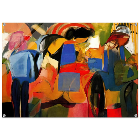 Facade - Abstract Expressionism - Miriam Schapiro Acrylic Print - 70x100 cm / 28x40″ inches