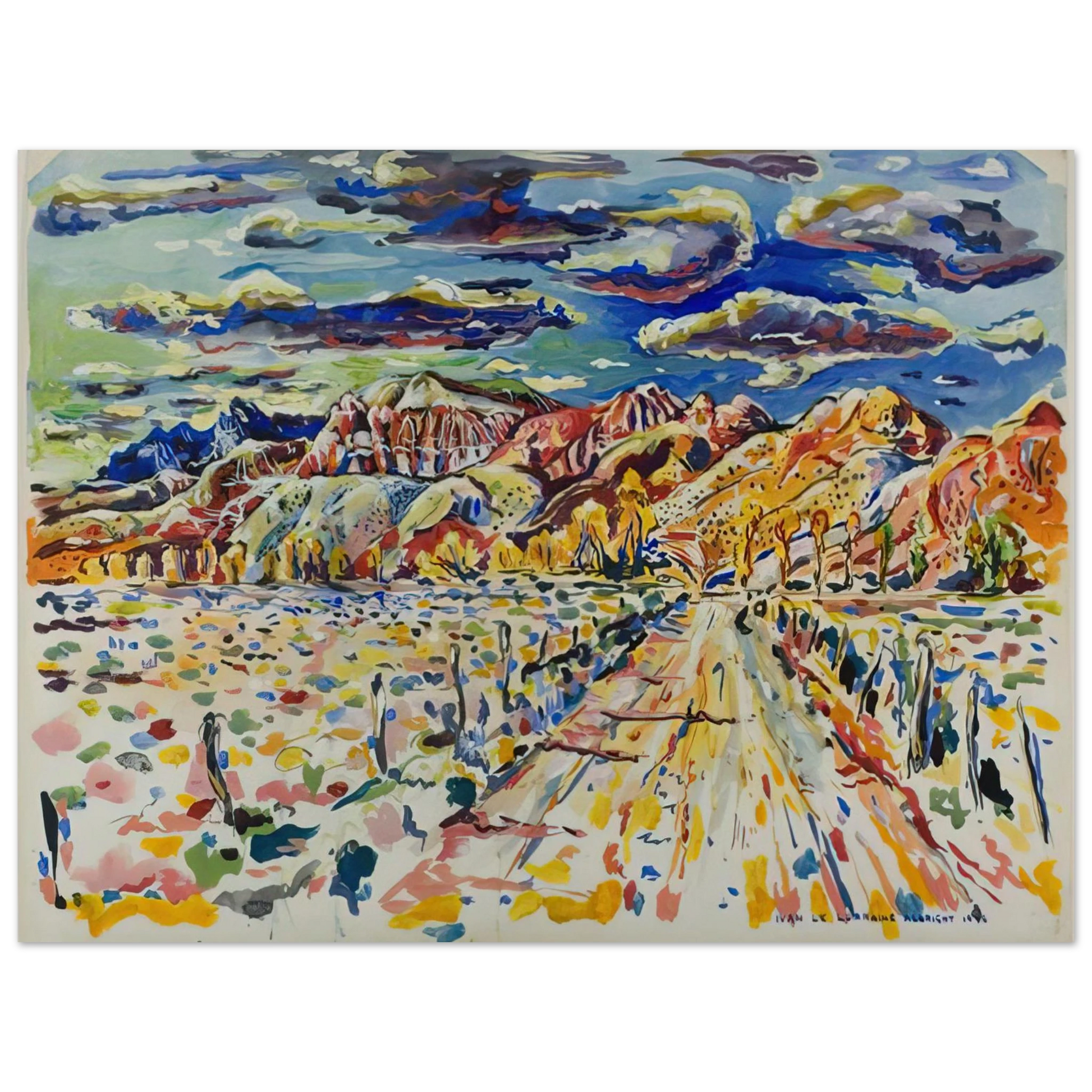 Ivan Albright - RANCH WYOMING 1946 Fine Art Poster - Default Title