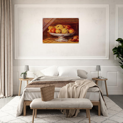 Still Life with Apples and Pears - Pierre-Auguste Renoir Acrylic Print - 70x100 cm / 28x40″ inches