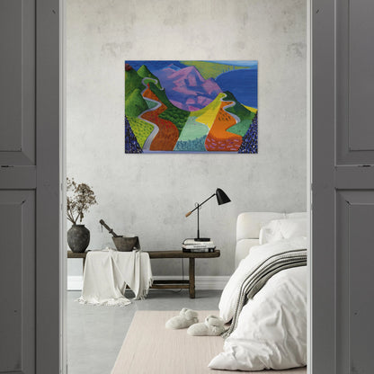 David Hockney - David Hockney Brushed Aluminum Print - 70x100 cm / 28x40 inches | David Hockney Aluminum Print | David Hockney Prints