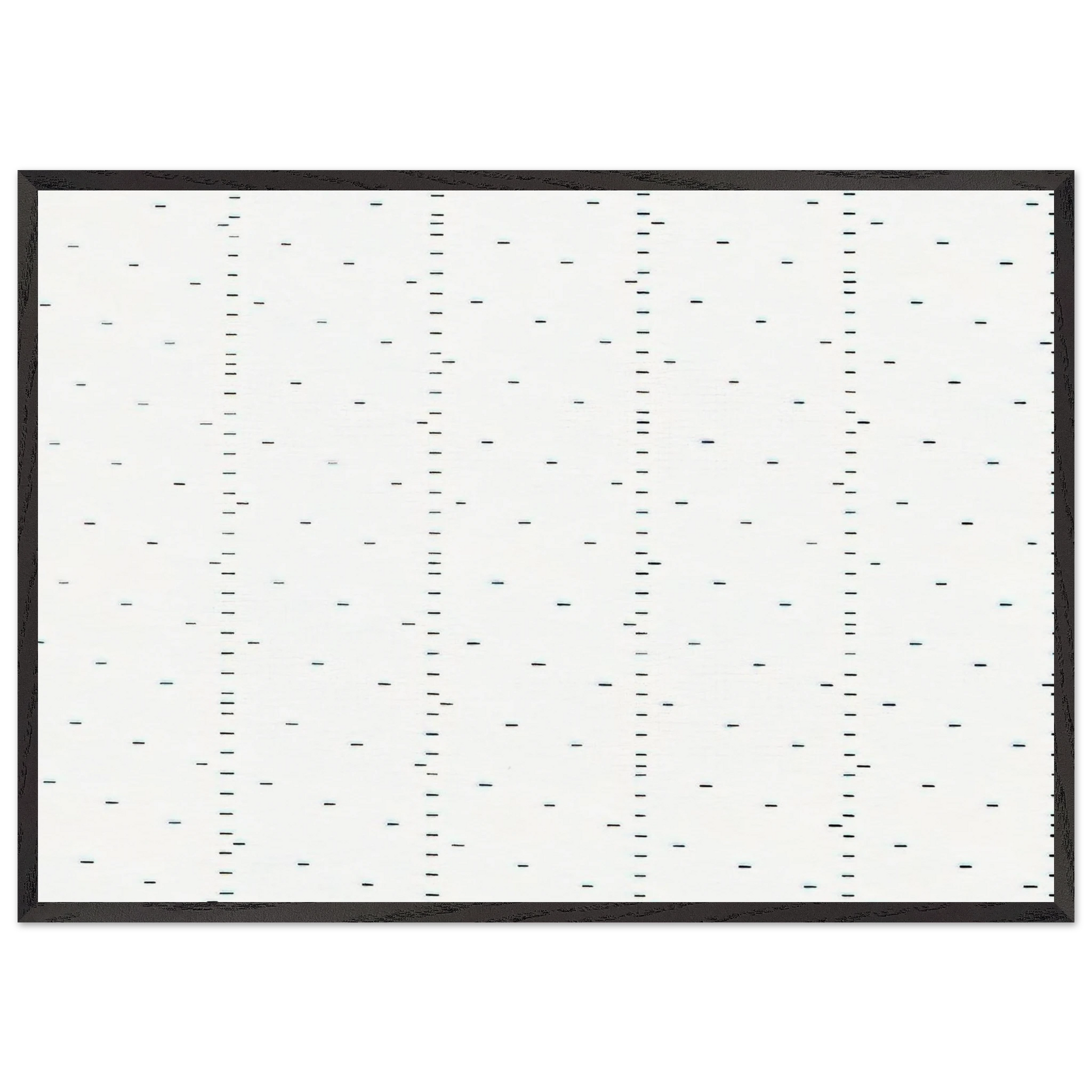 Every 15 cms every 16 cms dash of one cm long - 1974 - Francois Morellet Framed Art Print – Black Wooden Frame - Default Title - -Framed Art Print