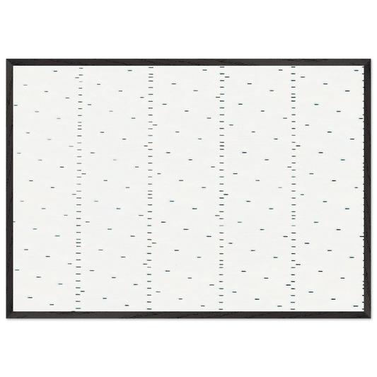 Every 15 cms every 16 cms dash of one cm long - 1974 - Francois Morellet Framed Art Print – Black Wooden Frame - Default Title - -Framed Art Print