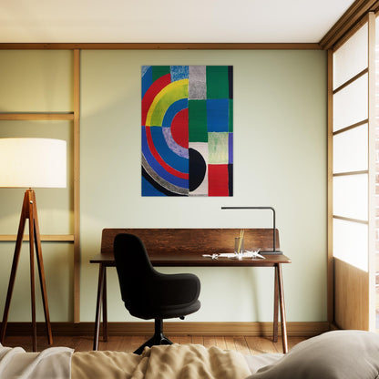 COLOR RHYTHMS - Sonia Delaunay Brushed Aluminum Print - 70x100 cm / 28x40 inches | Sonia Delaunay Aluminum Print | Sonia Delaunay Prints