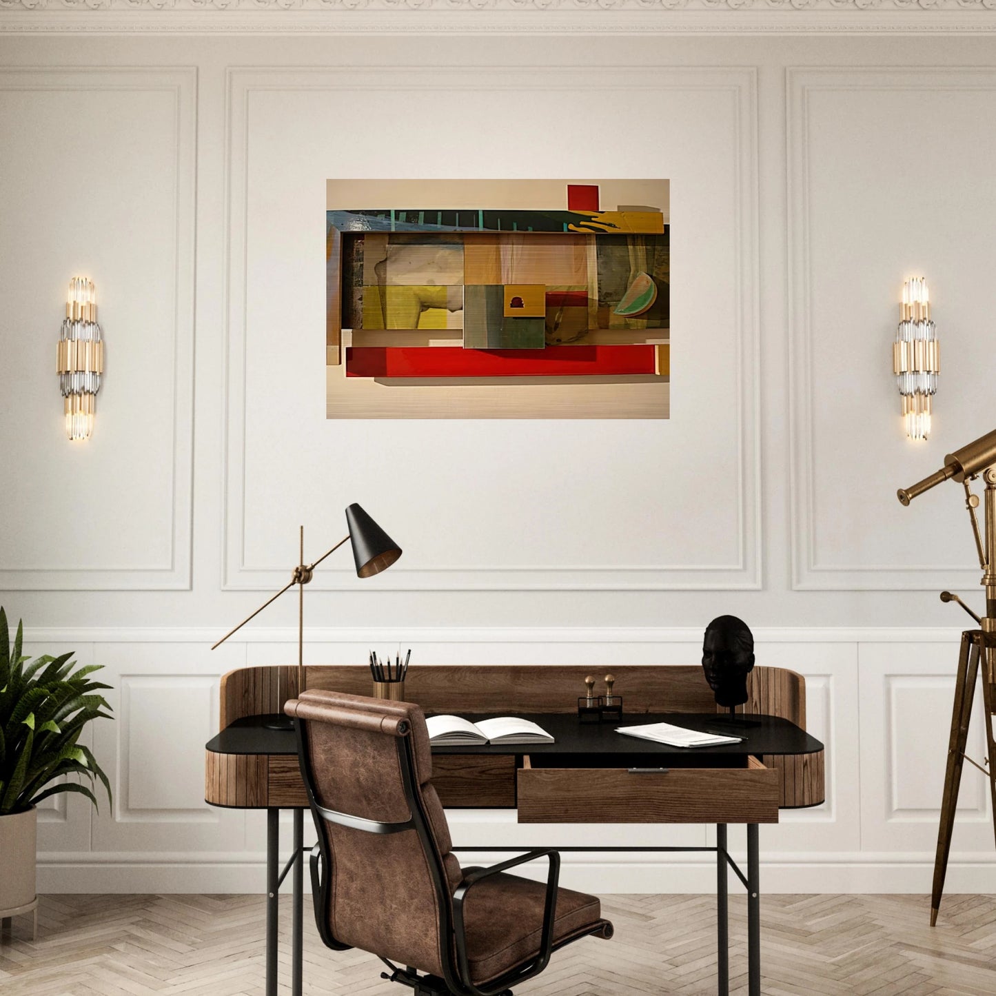 Horse - Sam Gilliam Brushed Aluminum Print - 70x100 cm / 28x40 inches | Sam Gilliam Aluminum Print | Sam Gilliam Prints