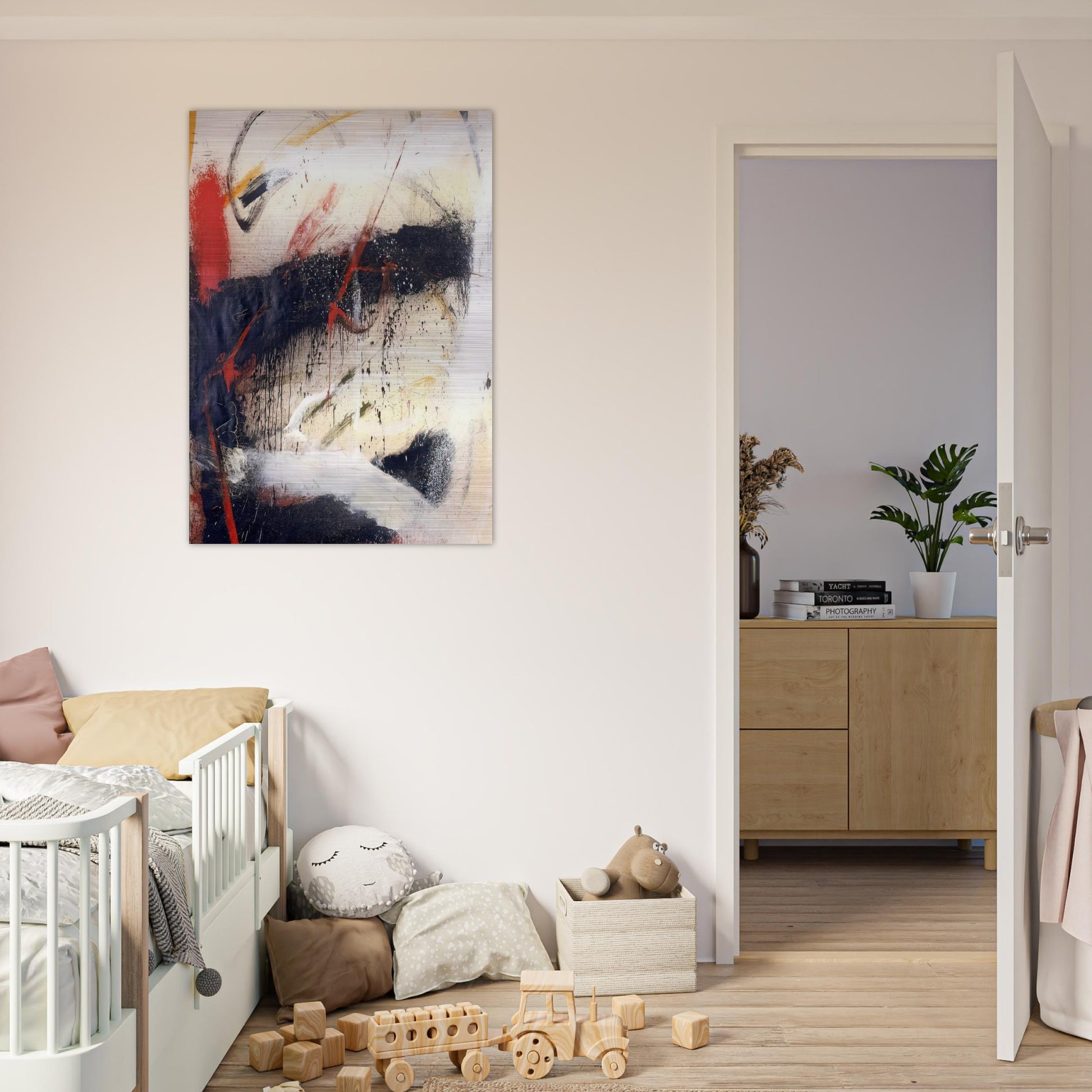 Mathematics - 1962 - Norman Bluhm Brushed Aluminum Print - 70x100 cm / 28x40 inches | Norman Bluhm Aluminum Print | Norman Bluhm Prints