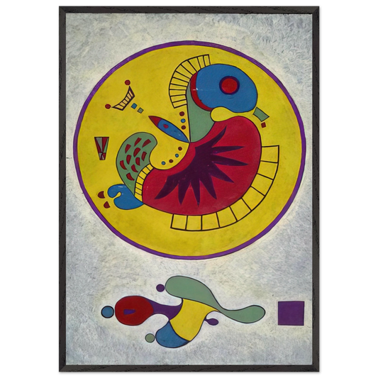 UNTITLED 1 N8 - Wassily Kandinsky Framed Art Print – Black Wooden Frame - Default Title - -Framed Art Print