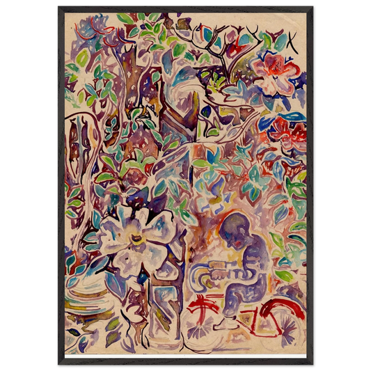 Walter Anderson N21 - Walter Inglis Anderson Framed Art Print – Black Wooden Frame - Default Title - -Framed Art Print