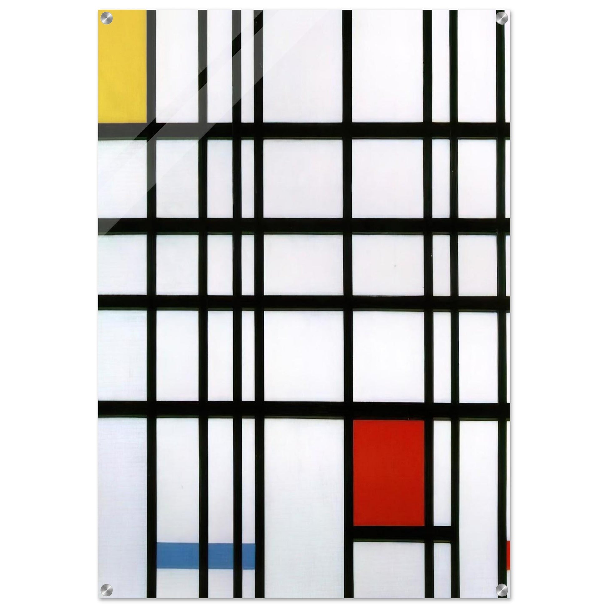 Composition with Red, Yellow and Blue - Piet Mondrian Acrylic Print - 70x100 cm / 28x40″ inches | Piet Mondrian Wall Art | Piet Mondrian Prints