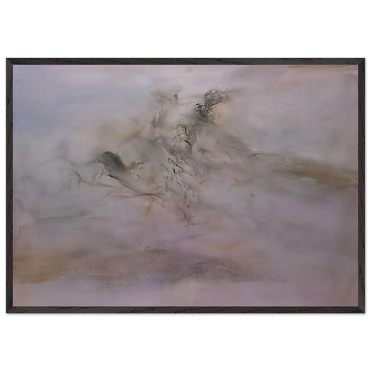 24 02 2002 2002 - Zao Wou-Ki Framed Art Print – Black Wooden Frame - Default Title - -Framed Art Print