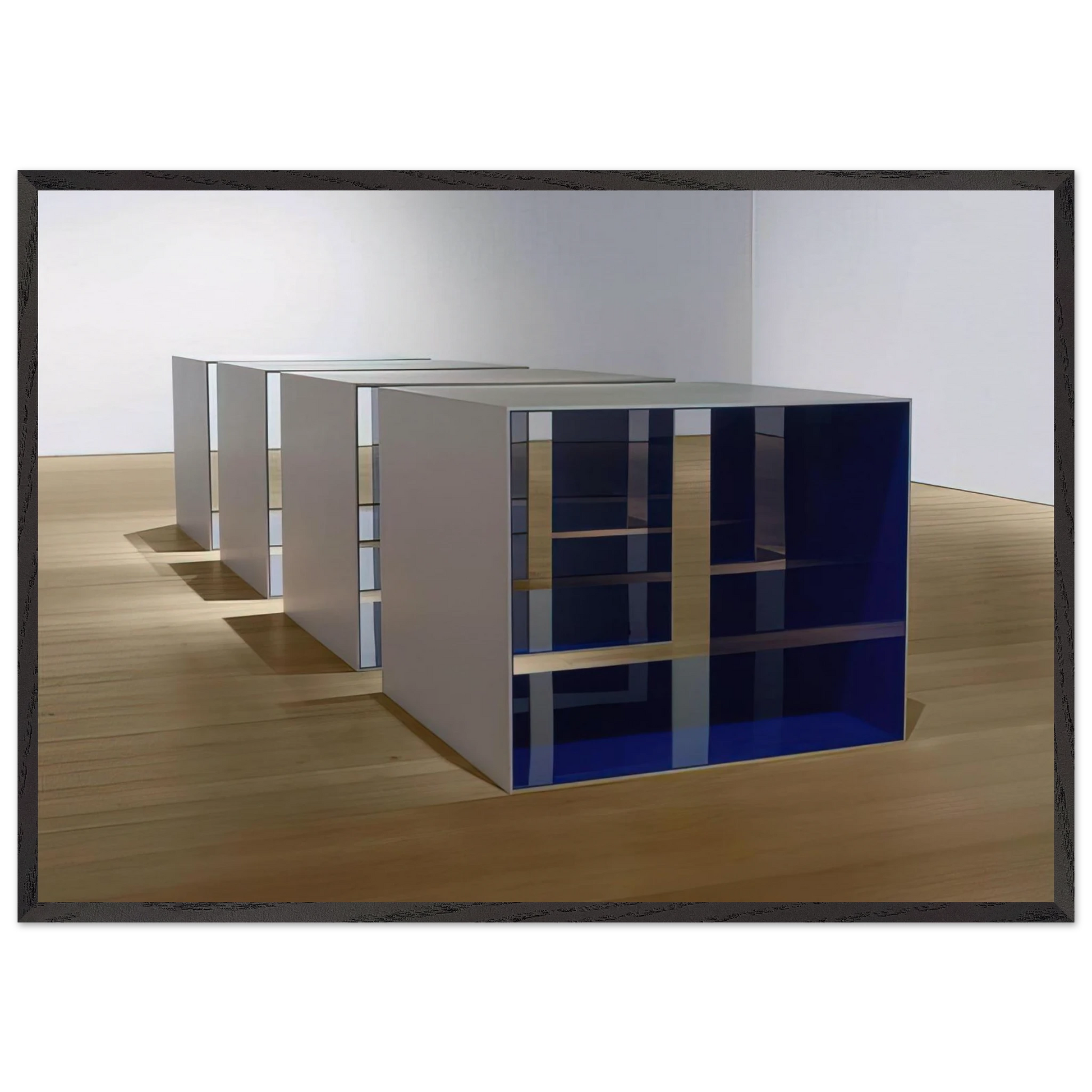 Untitled - 1969 N4 - Donald Judd Framed Art Print – Black Wooden Frame - Default Title - -Framed Art Print