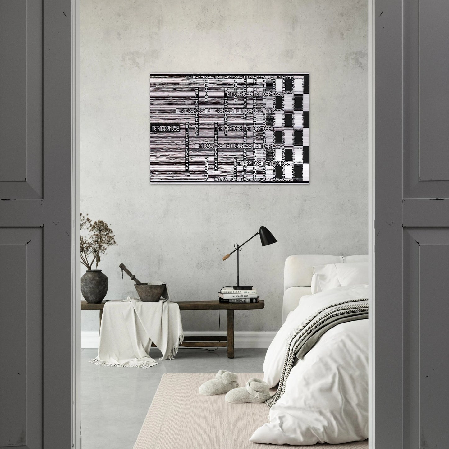 METAMORPHOSIS II EXCERPT 1 - MC Escher Brushed Aluminum Print - 70x100 cm / 28x40 inches | MC Escher Aluminum Print | MC Escher Prints