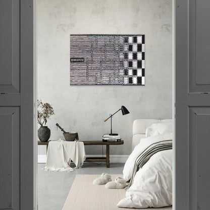 METAMORPHOSIS II EXCERPT 1 - MC Escher Brushed Aluminum Print - 70x100 cm / 28x40 inches | MC Escher Aluminum Print | MC Escher Prints