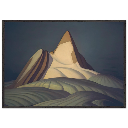 Isolation Peak Rocky Mountains - 1930 - Lawren Harris Framed Art Print – Black Wooden Frame - Default Title - -Framed Art Print