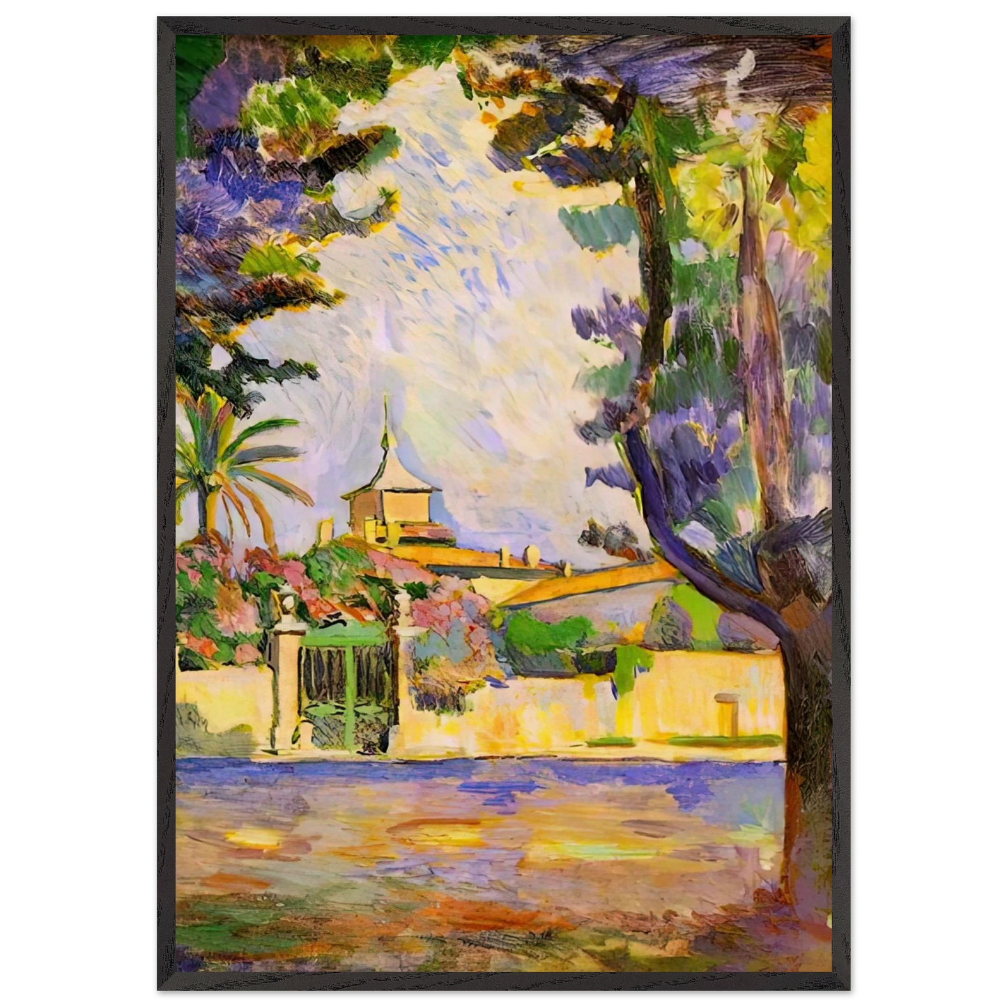 PLACE DES LICES ST TROPEZ 1904 - Henri Matisse Framed Art Print – Black Wooden Frame - Default Title - -Framed Art Print